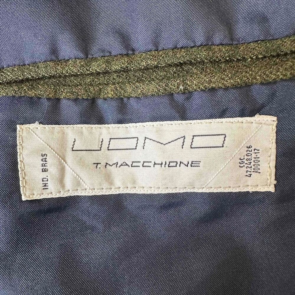 T. Macchione Wool Sport Jacket in Blue/Green Colorbock - Picture 7 of 10